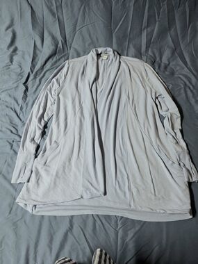 Athleta Pranayama Restore Wrap- Light Blue- Cardigan 1X